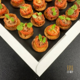 Meal card cover for: Sun Dried Tomato and Lemon Pesto on Rosemary Cecina Crust