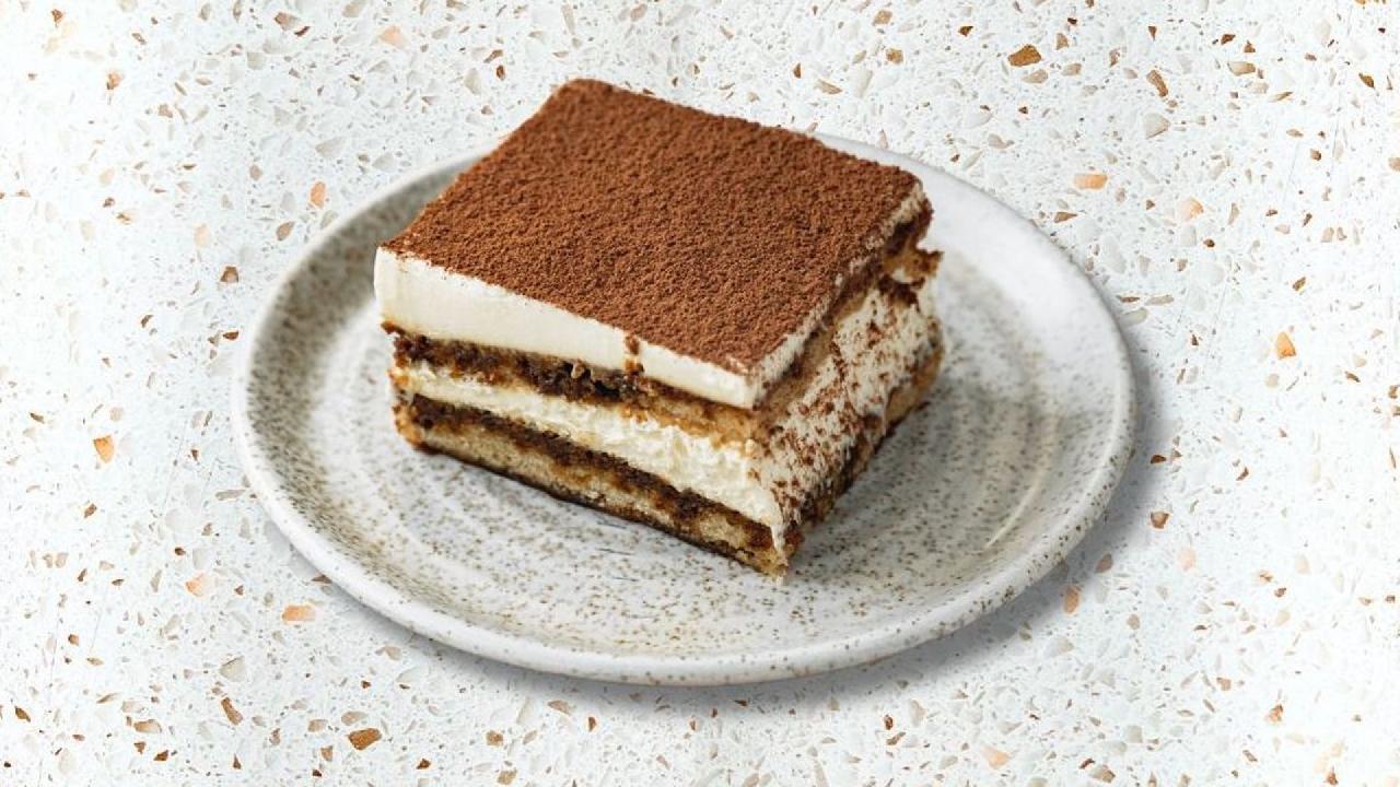Meal card cover for: White chocolate tiramisu