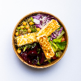 Meal card cover for: Grilled Halloumi Salad Bowl