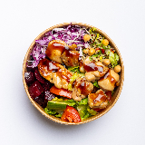 Meal card cover for: Chicken Schnitzel Salad Bowl