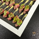 Meal card cover for: Beef Steak Teriyaki and Wasabi Mayo