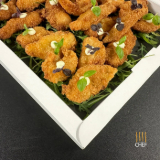 Meal card cover for: White Fish Goujons with Lime Mayo