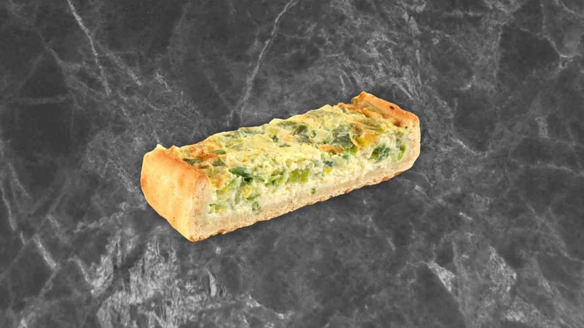 Meal card cover for: Leek & Cheese Quiche