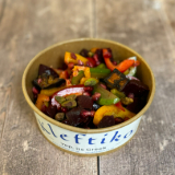 Meal card cover for: SMOKED AUBERGINE & BEETROOT 
