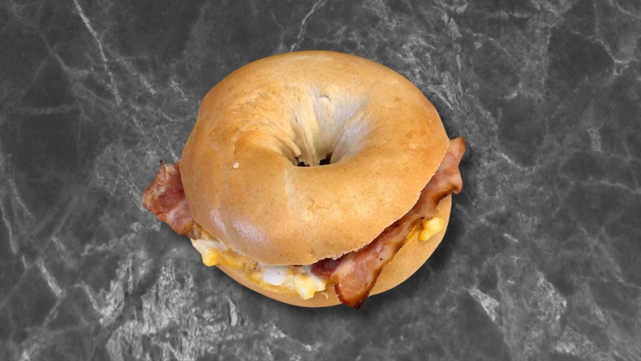Meal card cover for: Bacon Egg Mayo Bagel