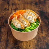 Meal card cover for: Chicken Gyoza Bowl (チキン餃子丼)