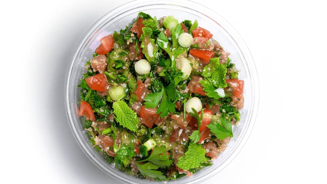 Meal card cover for: Tabbouleh