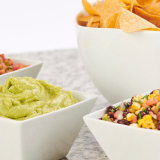 Meal card cover for: CHIPS, GUACAMOLE & SALSA (serves 3-6)
