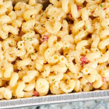 Meal card cover for: MACARONI & CHEESE (serves 10-12)