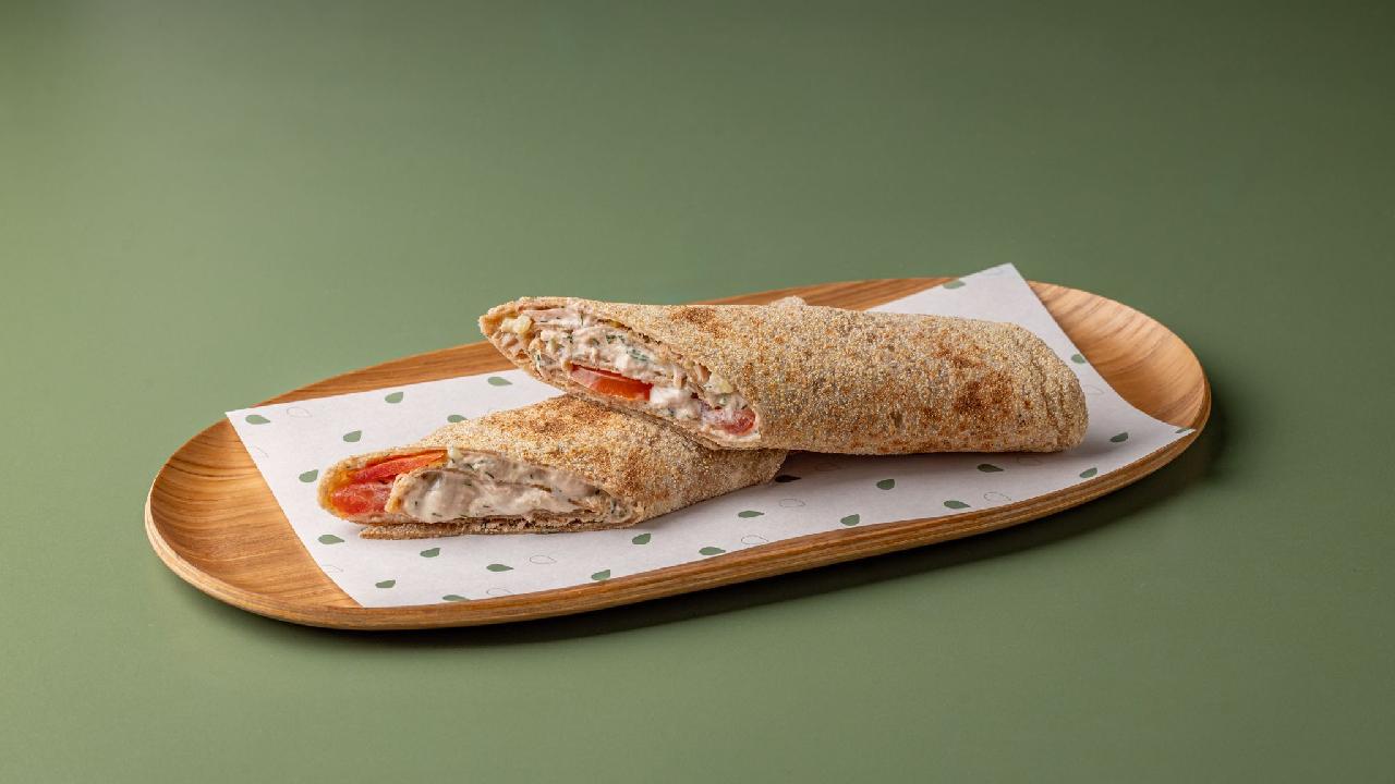 Meal card cover for: Tuna Wrap