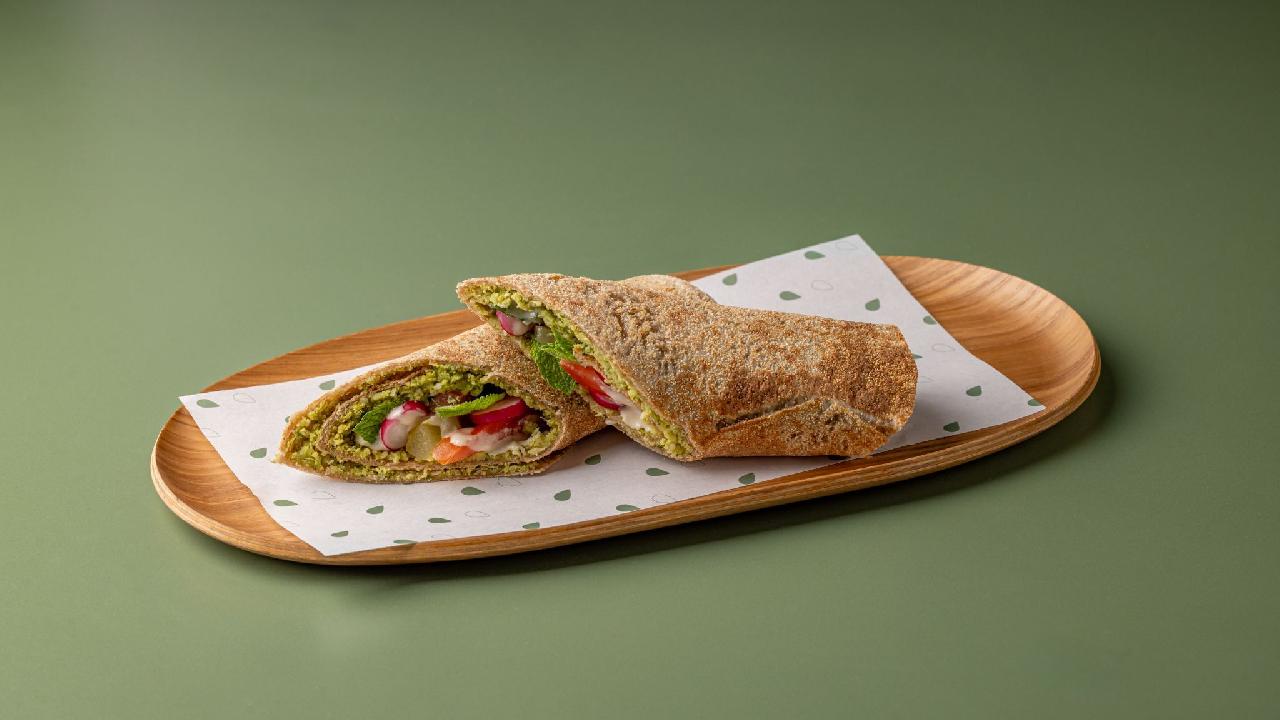 Meal card cover for: Falafel Wrap