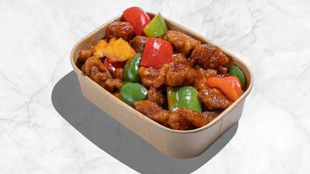 Meal card cover for: Sweet and Sour Pork 咕噜⾁