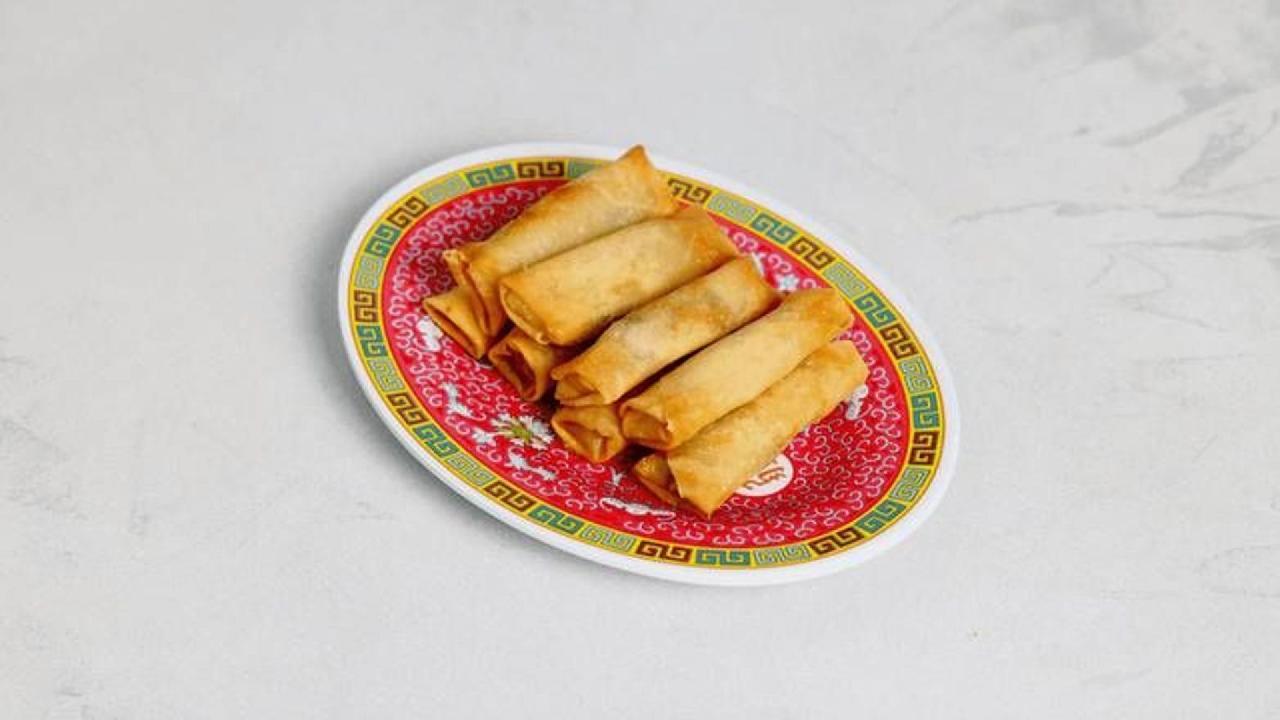 Meal card cover for: Mini Vegetable Spring Rolls 素春卷