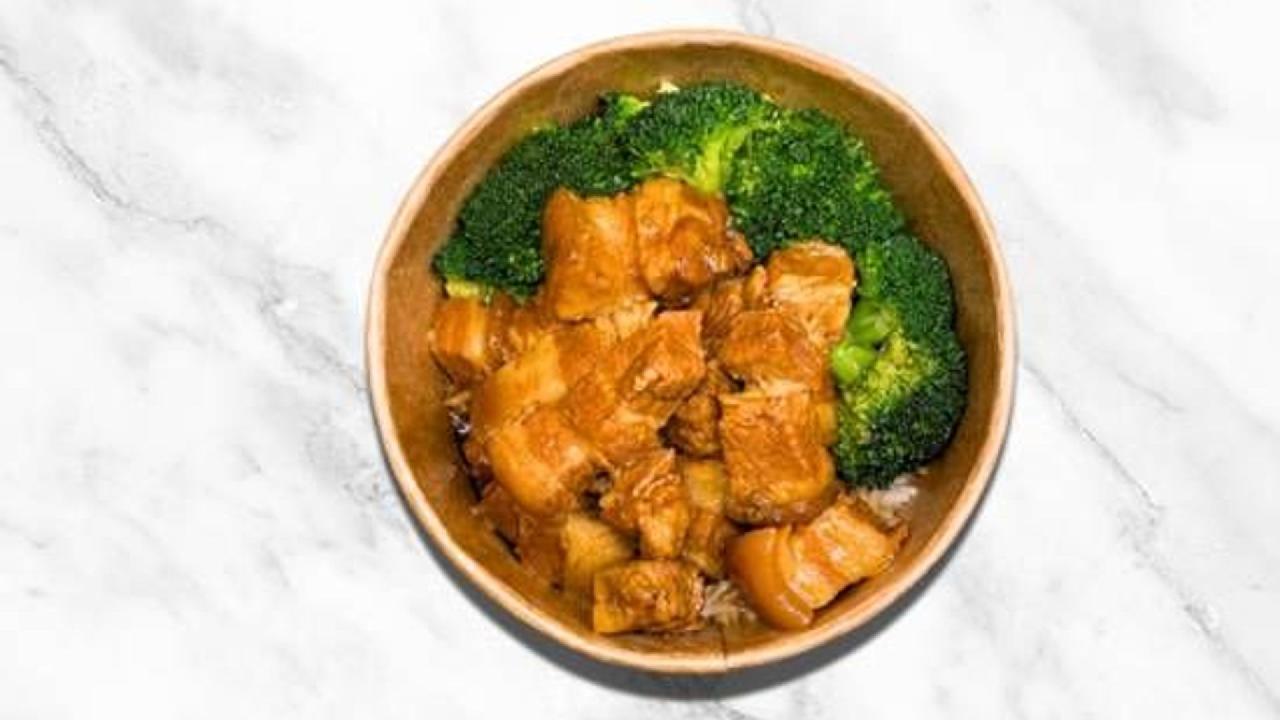 Meal card cover for: Braised Pork Belly with Rice 紅燒肉飯