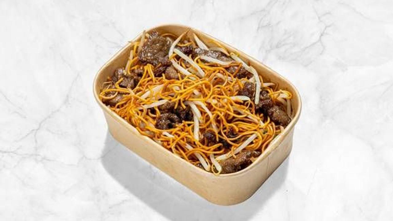 Meal card cover for: Beef Chow Mein 牛肉炒麵