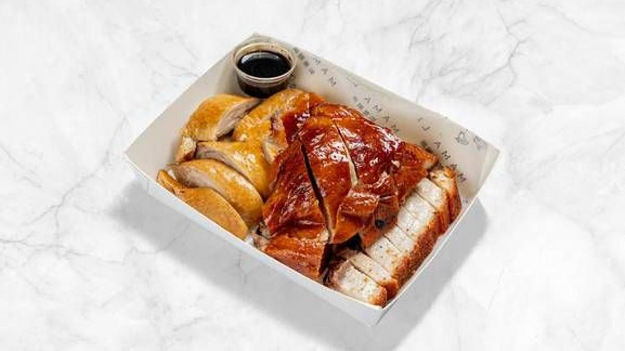 Meal card cover for: 3 Meat Combination 三拼