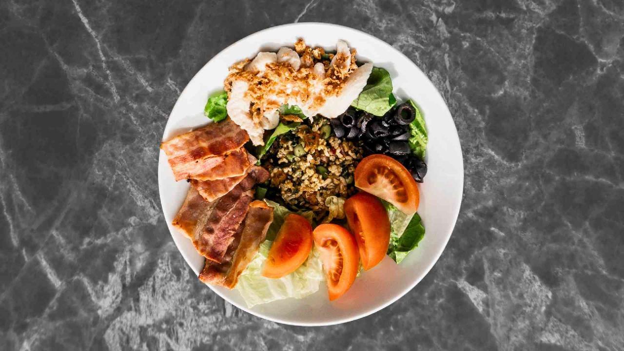 Meal card cover for: Chicken & Bacon Salad