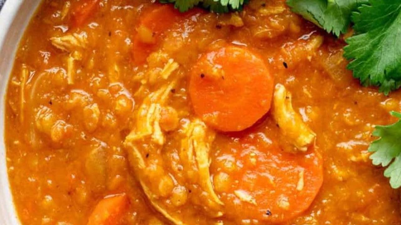 Meal card cover for: Hearty Lentil Soup (chicken stock)