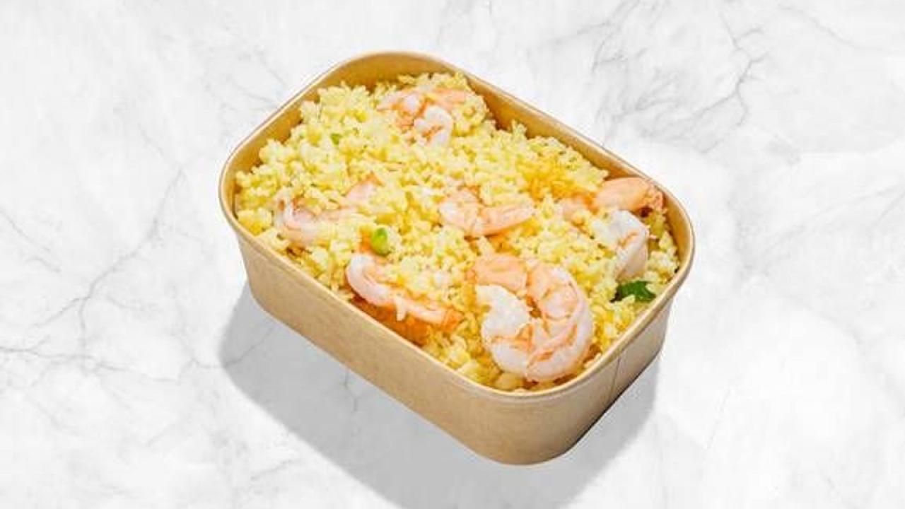 Meal card cover for: King Prawn Egg Fried Rice ⼤蝦炒飯