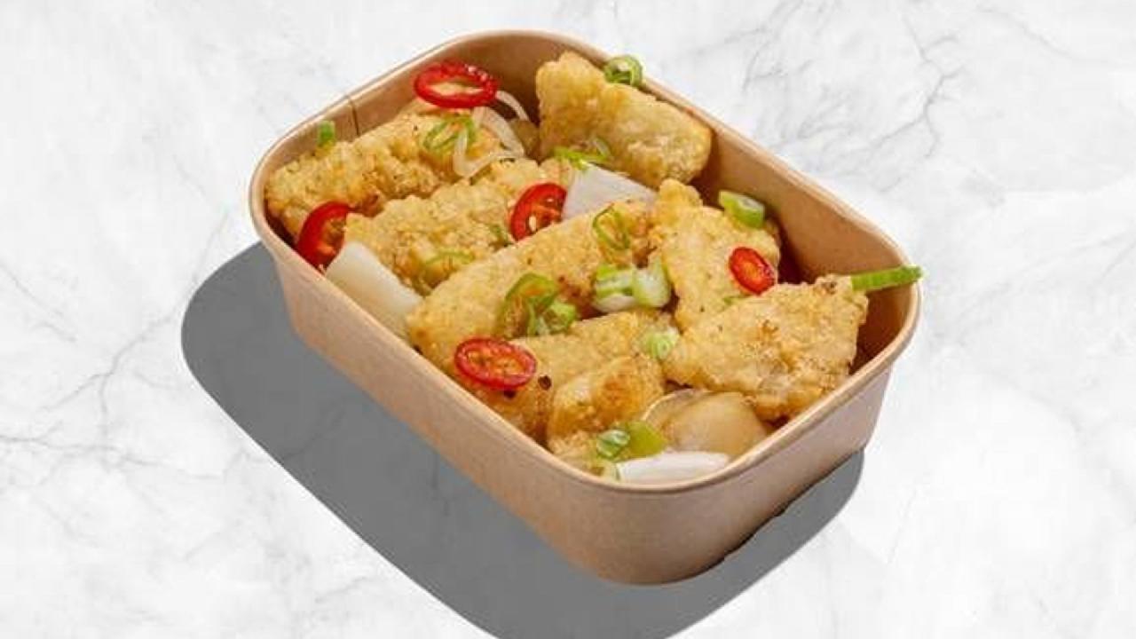 Meal card cover for: Salt and Pepper Squid 椒鹽鱿⻥