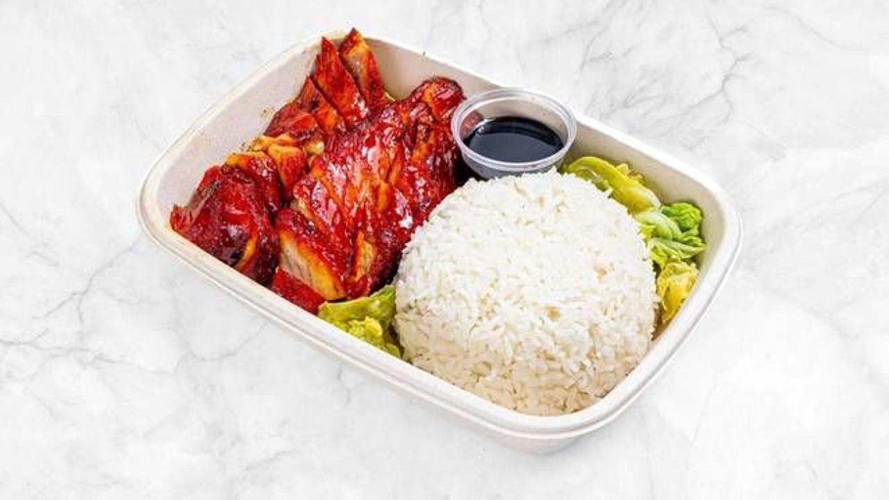 Meal card cover for: 1 Meat and Rice Combo 拼飯