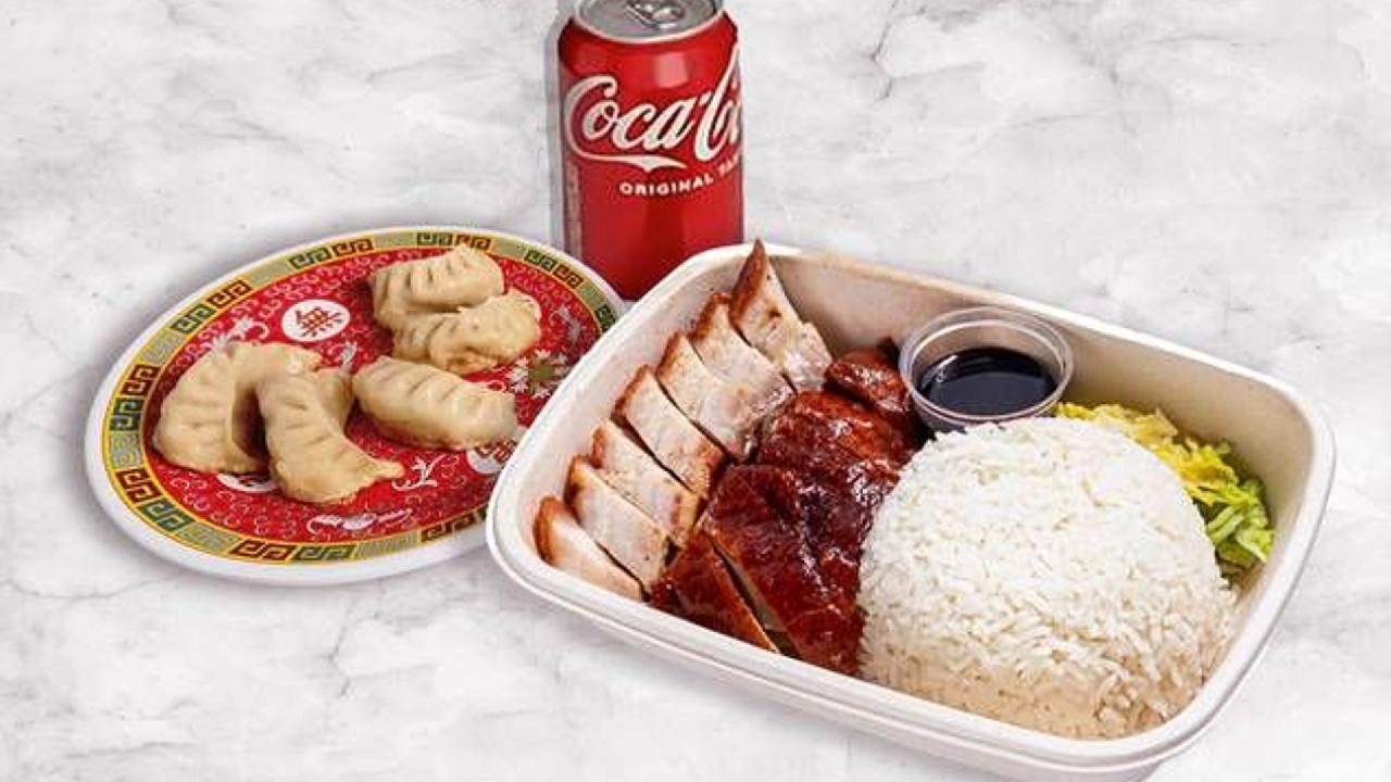 Meal card cover for: 2 Meat Rice Combo Meal Deal 雙拼飯套餐