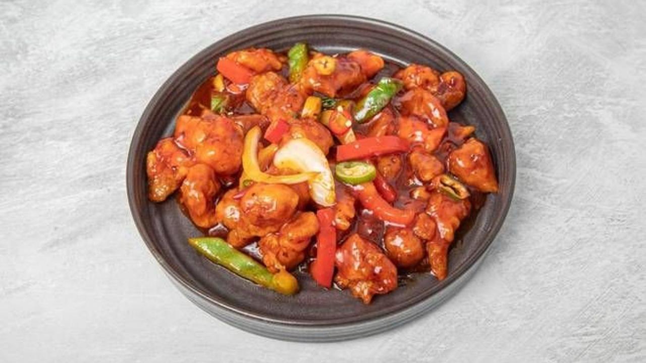 Meal card cover for: Sweet Chilli Pork 甜辣肉