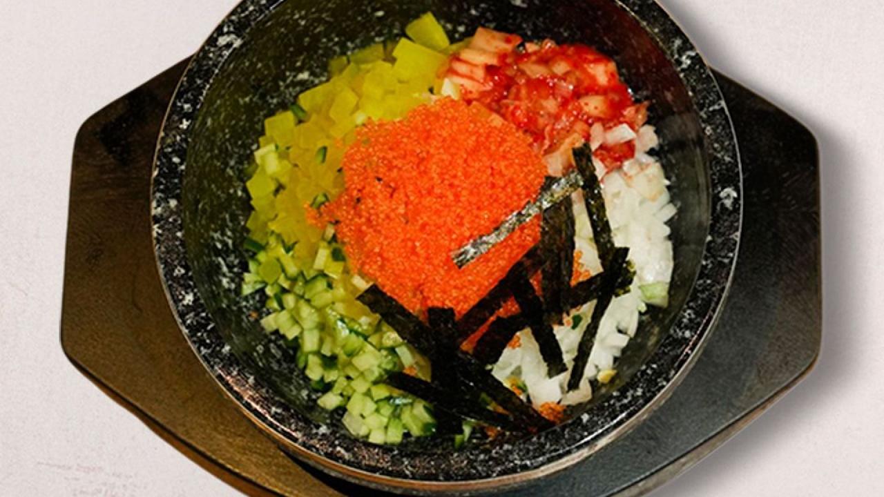 Meal card cover for: Flying Fish Roe Bibimbap