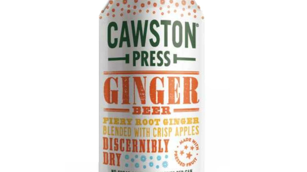 Meal card cover for: Drinks. Cawston Press (Ginger)