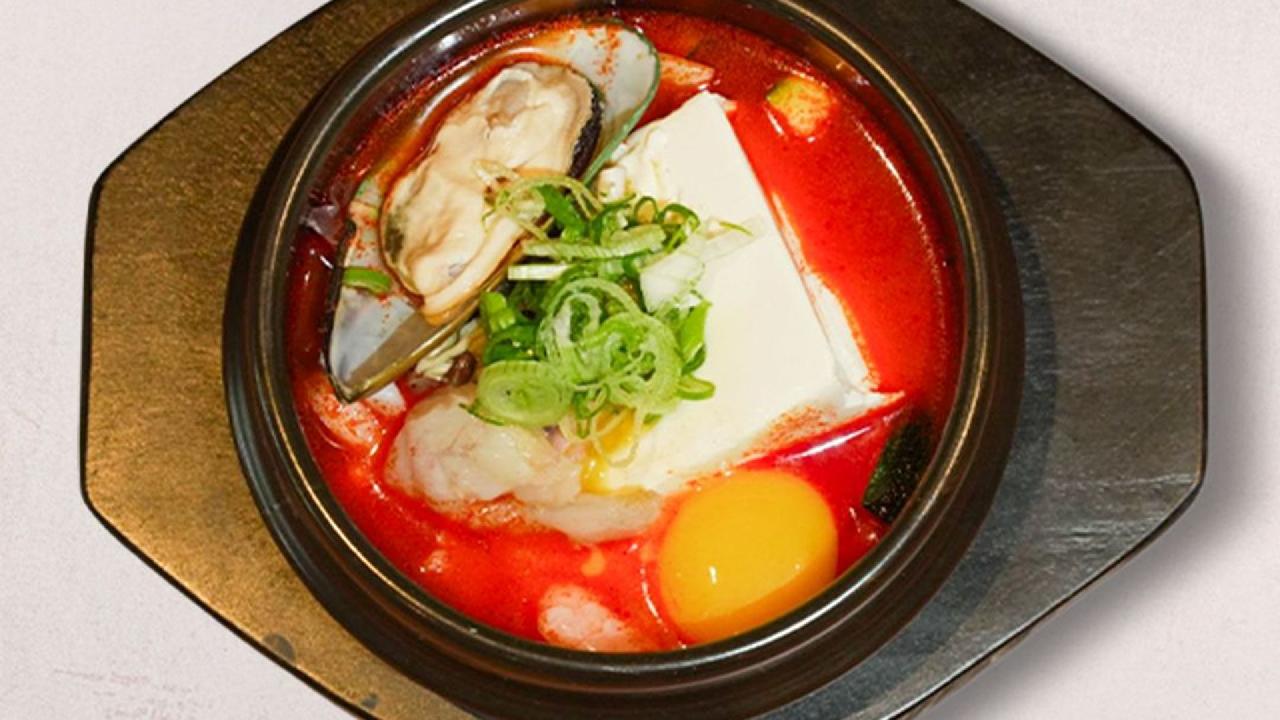 Meal card cover for: Spicy Seafood Tofu Soup