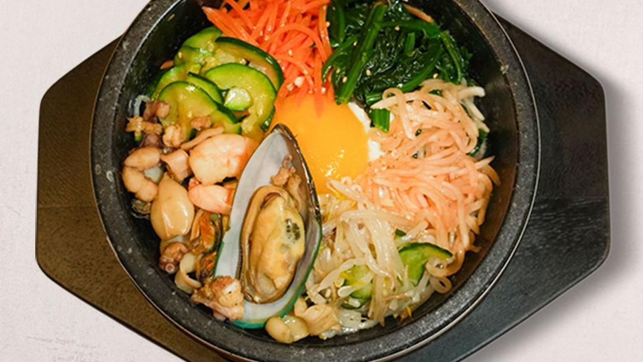 Meal card cover for: Seafood Bibimbap