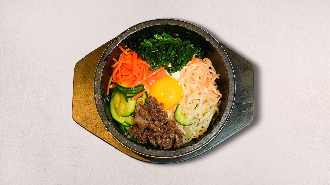 Meal card cover for: Beef Bibimbap