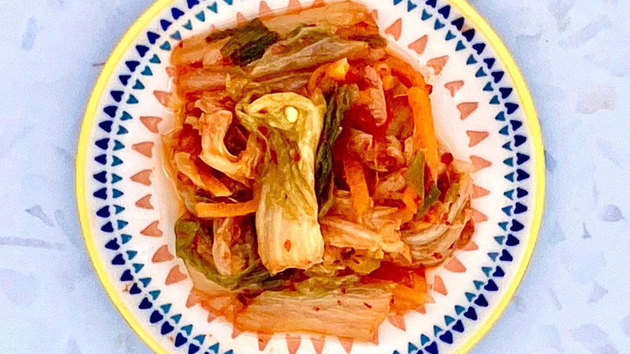 Meal card cover for: Kimchi Pot. SINGLE PORTION