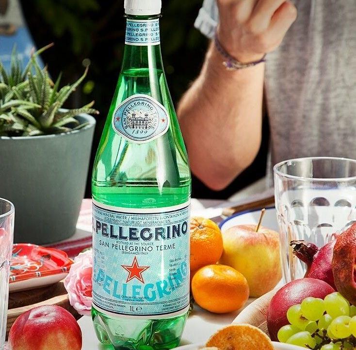 Meal card cover for: San Pellegrino sparkling water