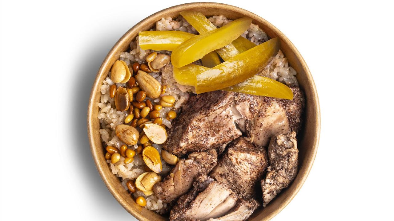 Meal card cover for: Chicken & Rice