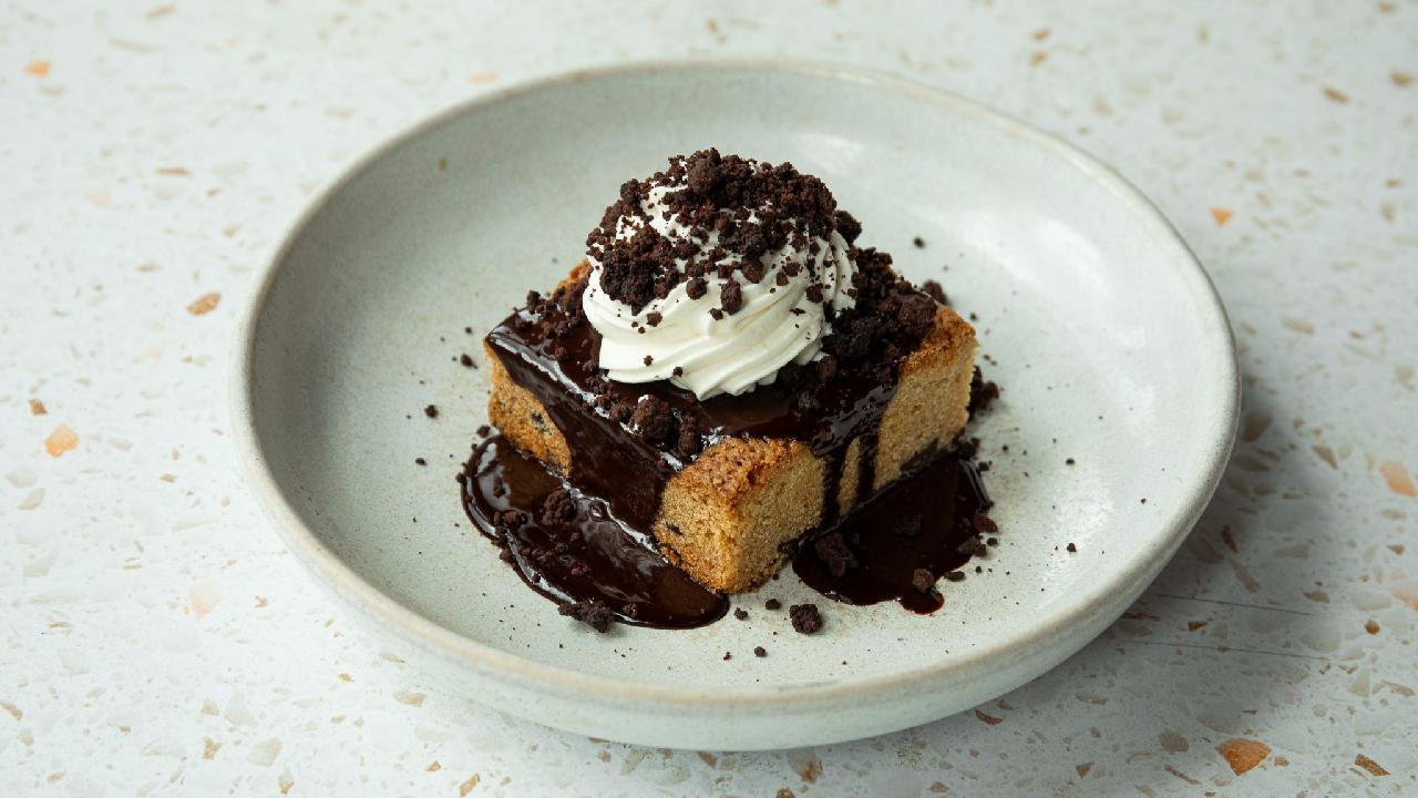 Meal card cover for: Cookie dough blondie