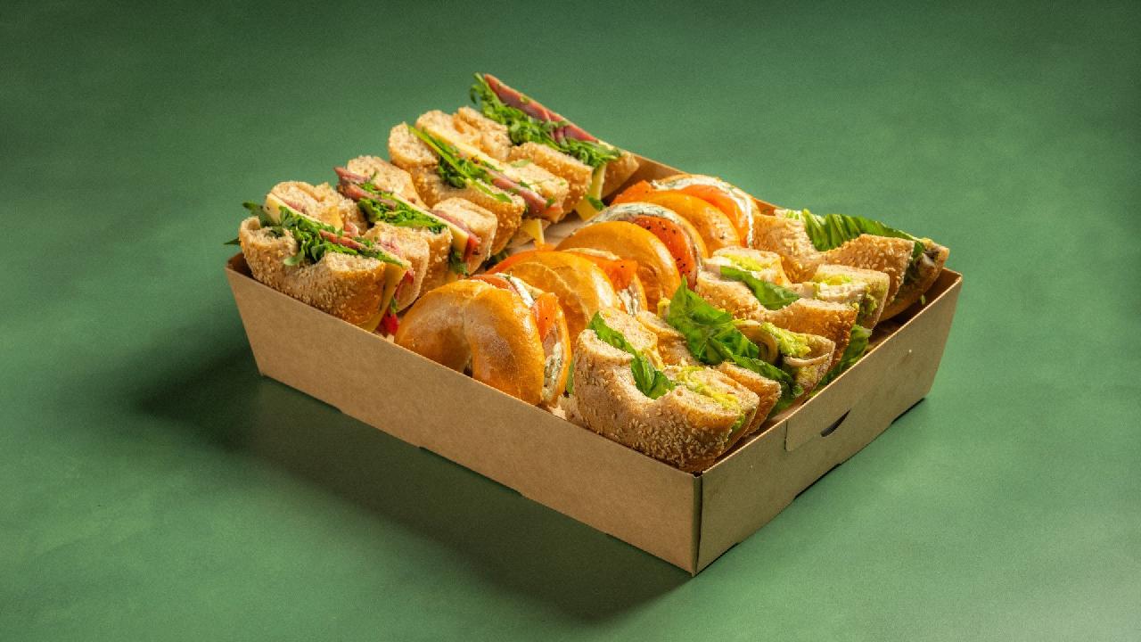 Meal card cover for: CAT Bagels platter CAT