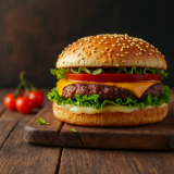Meal card cover for: Burger Pop up