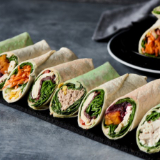 Meal card cover for: Wrap selection (1.5 wrap per person)