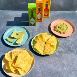 Meal card cover for: Tortilla chips with guacamole (exclusively with taco orders)