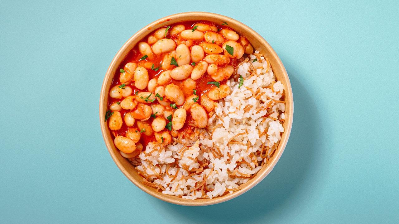 Meal card cover for: Rice & Beans Bowl (V)