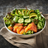 Meal card cover for: Smoked Salmon Salad (individual box)