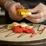 Meal card cover for: Sweet crepe (prepared in your office & served hot)