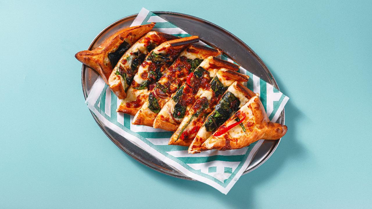 Meal card cover for: Spinach&Feta Pide (V)