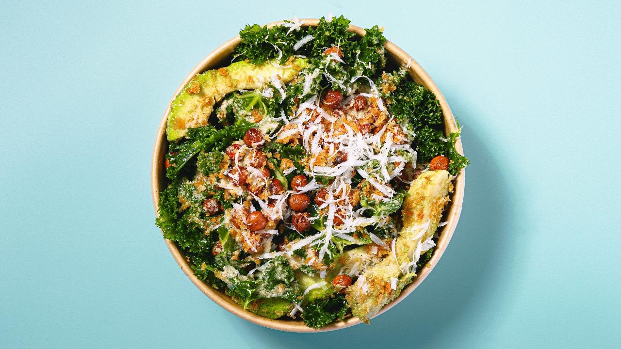 Meal card cover for: Kale salad