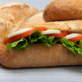 Meal card cover for: Egg with honey mustard and sundried tomato - Large Baguette