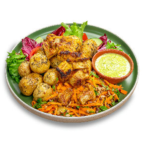 Meal card cover for: Large Vegan Chicken Box