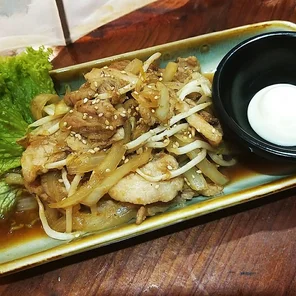 Meal card cover for: Buta no Shoga yaki(pork)