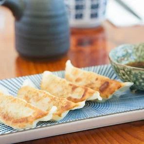 Meal card cover for: Gyoza