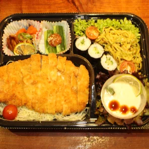 Meal card cover for: Tonkatsu (Pork) Bento-Miso soup not included